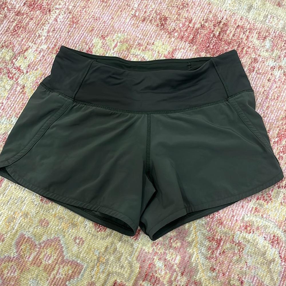 size 2 high rise lulu lemon shorts